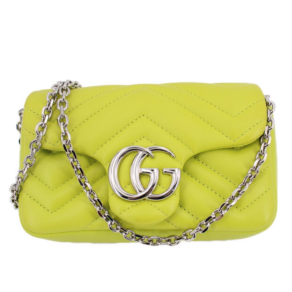 GUCCI MARMONT MINI CROSSBODYS LIME