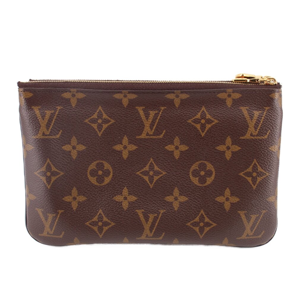 LOUIS VUITTON DOUBLE ZIP POCHETTE CROSSBODYS MONOGRAM