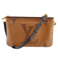 LOUIS VUITTON DOUBLE ZIP POCHETTE CROSSBODYS MONOGRAM