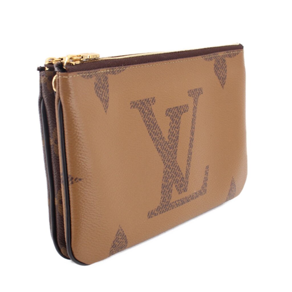 LOUIS VUITTON DOUBLE ZIP POCHETTE CROSSBODYS MONOGRAM