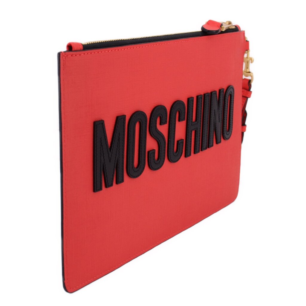 MOSCHINO BEAR CLUTCHES RED
