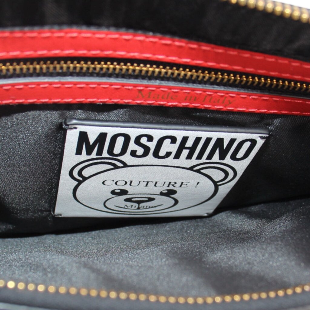 MOSCHINO BEAR CLUTCHES RED