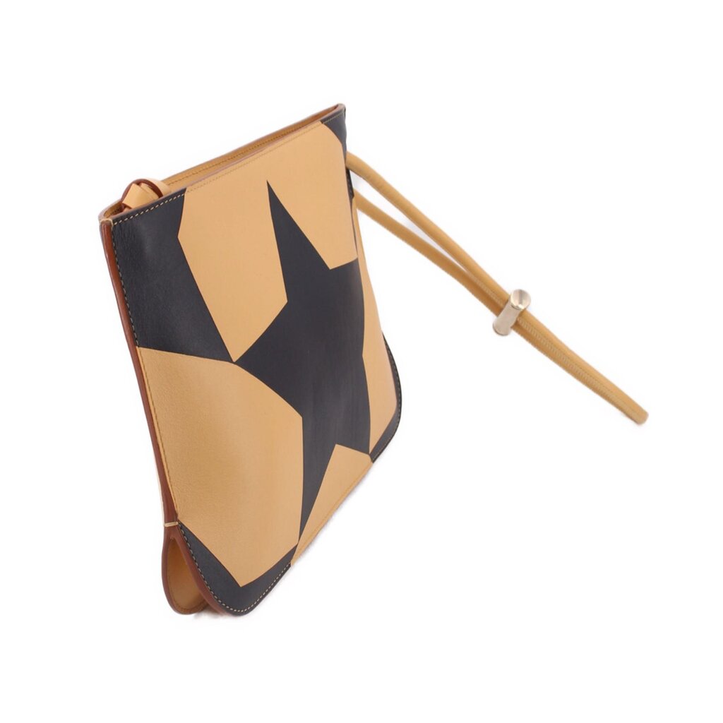 NINA RICCI STAR CHIMARIKO POUCHES BLACK/TAN