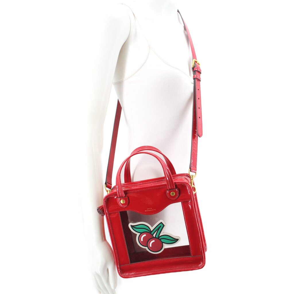 HINDMARCH RAINY DAY CHERRY CROSSBODYS RED