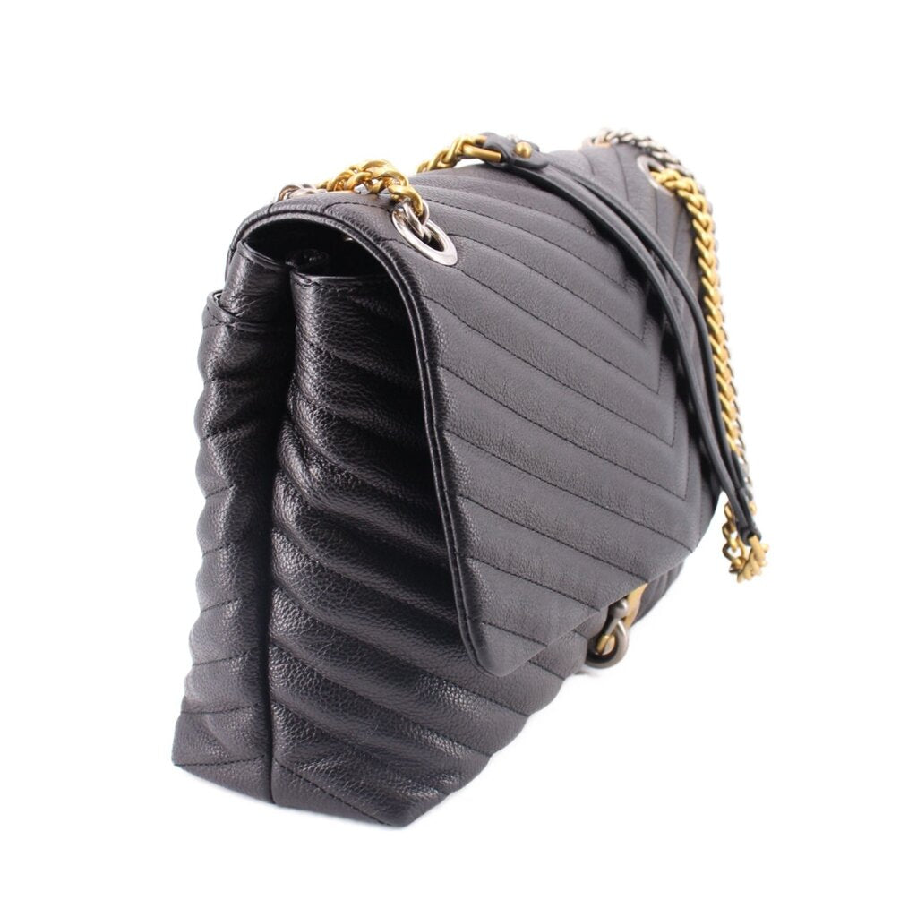 REBECCA MINKOFF EDIE FLAP SHOULDER BAGS BLACK