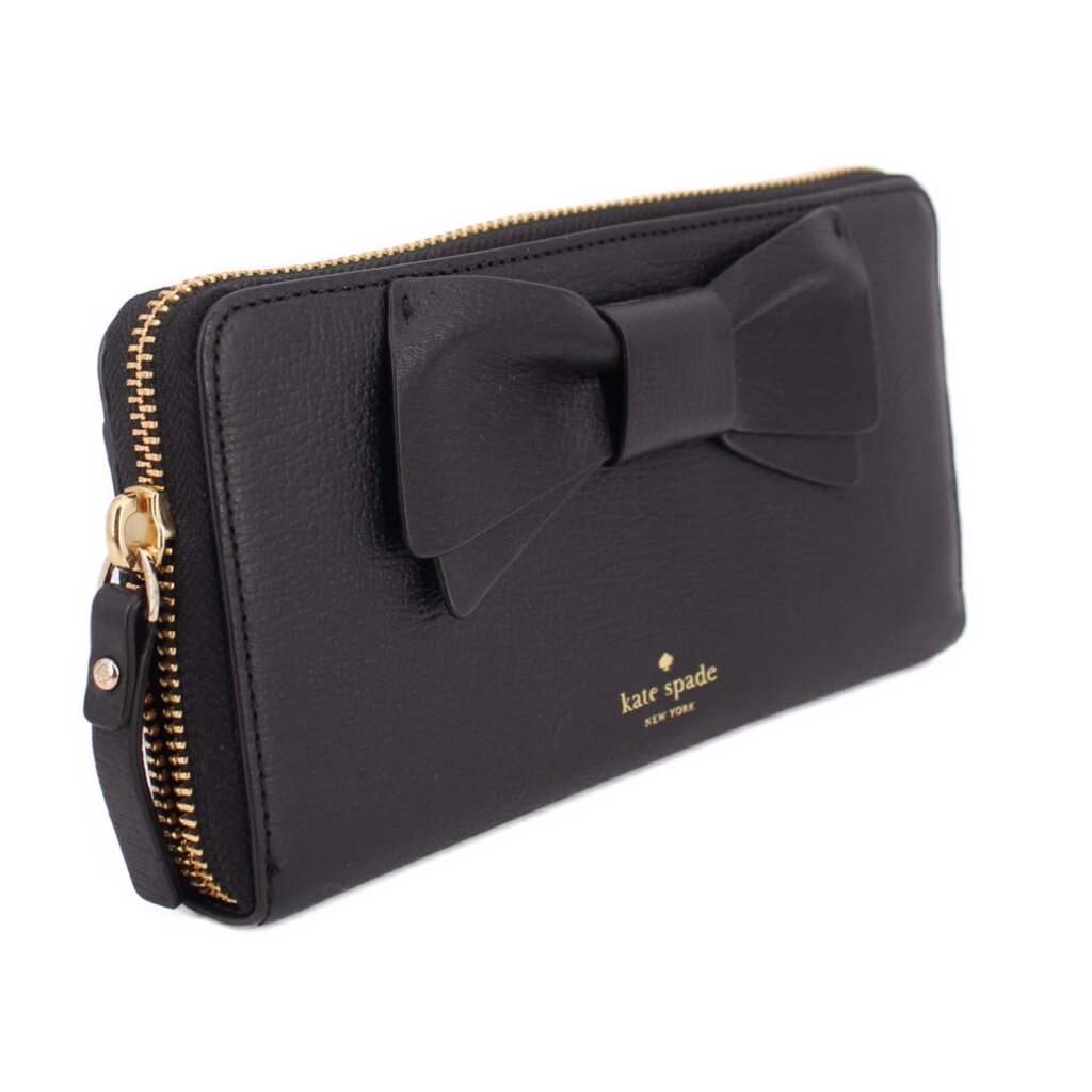 KATE SPADE BOW LACEY WALLETS BLACK