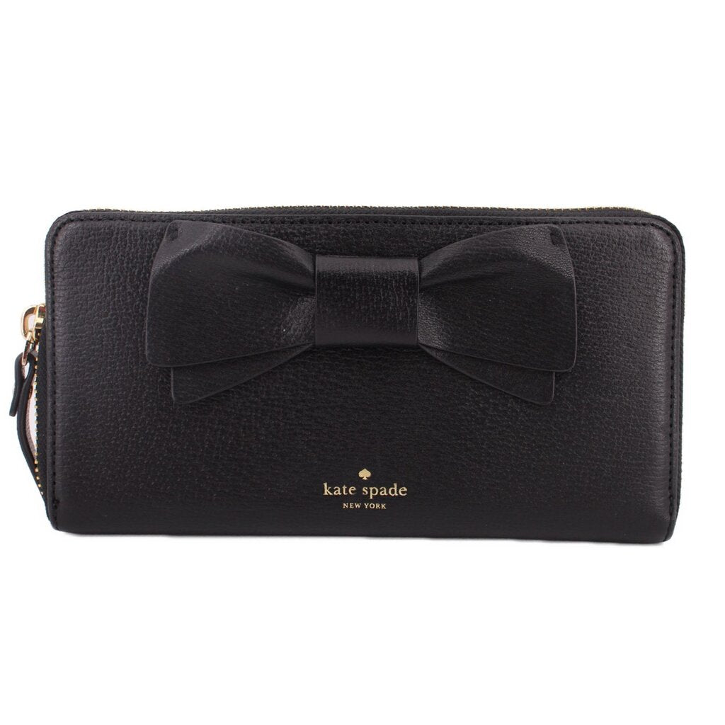 KATE SPADE BOW LACEY WALLETS BLACK