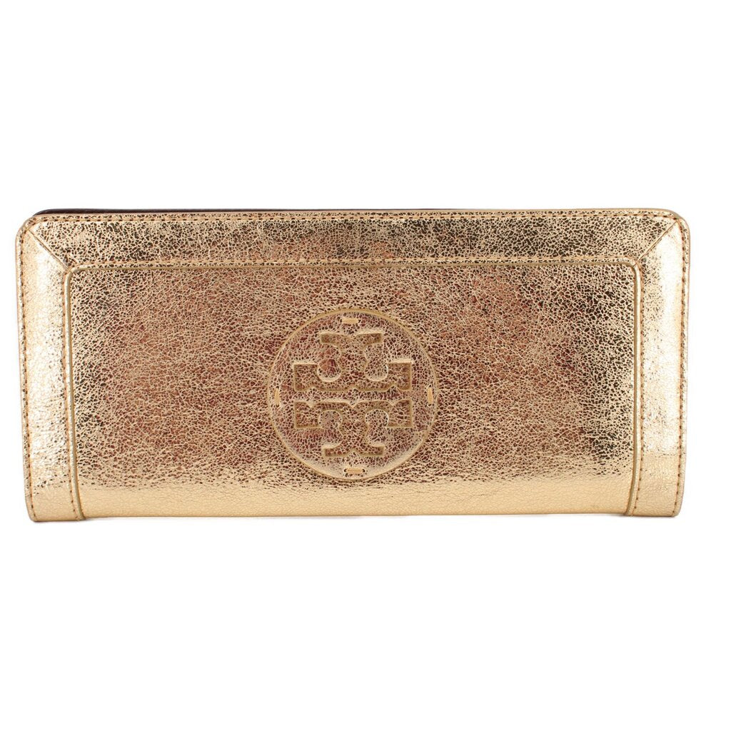 TORY BURCH METALLIC CLUTCHES GOLD