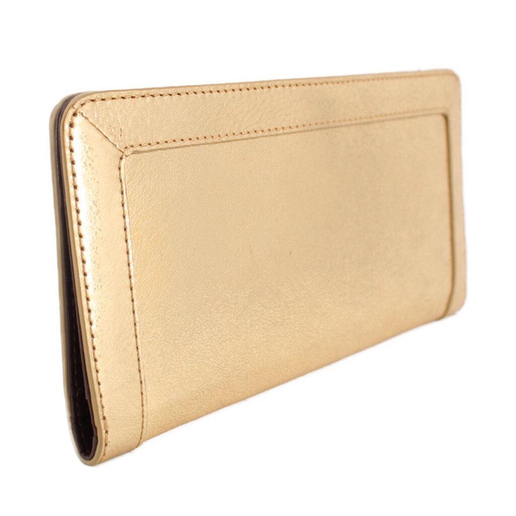 TORY BURCH METALLIC CLUTCHES GOLD
