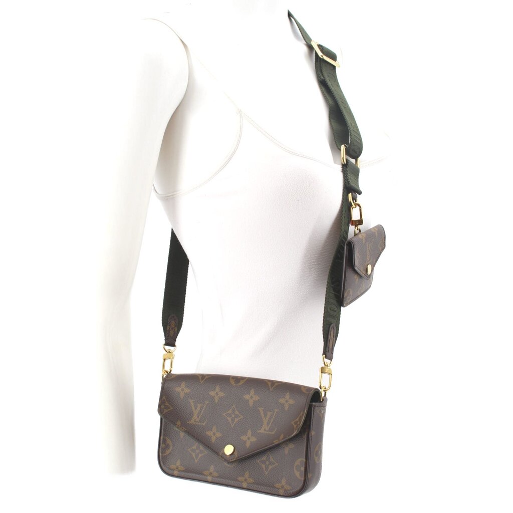 LOUIS VUITTON FELICIE STRAP & GO CROSSBODYS MONOGRAM