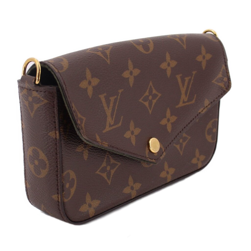 LOUIS VUITTON FELICIE STRAP & GO CROSSBODYS MONOGRAM