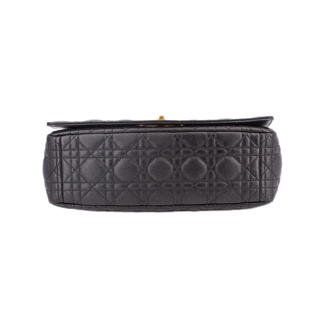 CHRISTIAN DIOR MEDIUM CARO SHOULDER BAGS BLACK