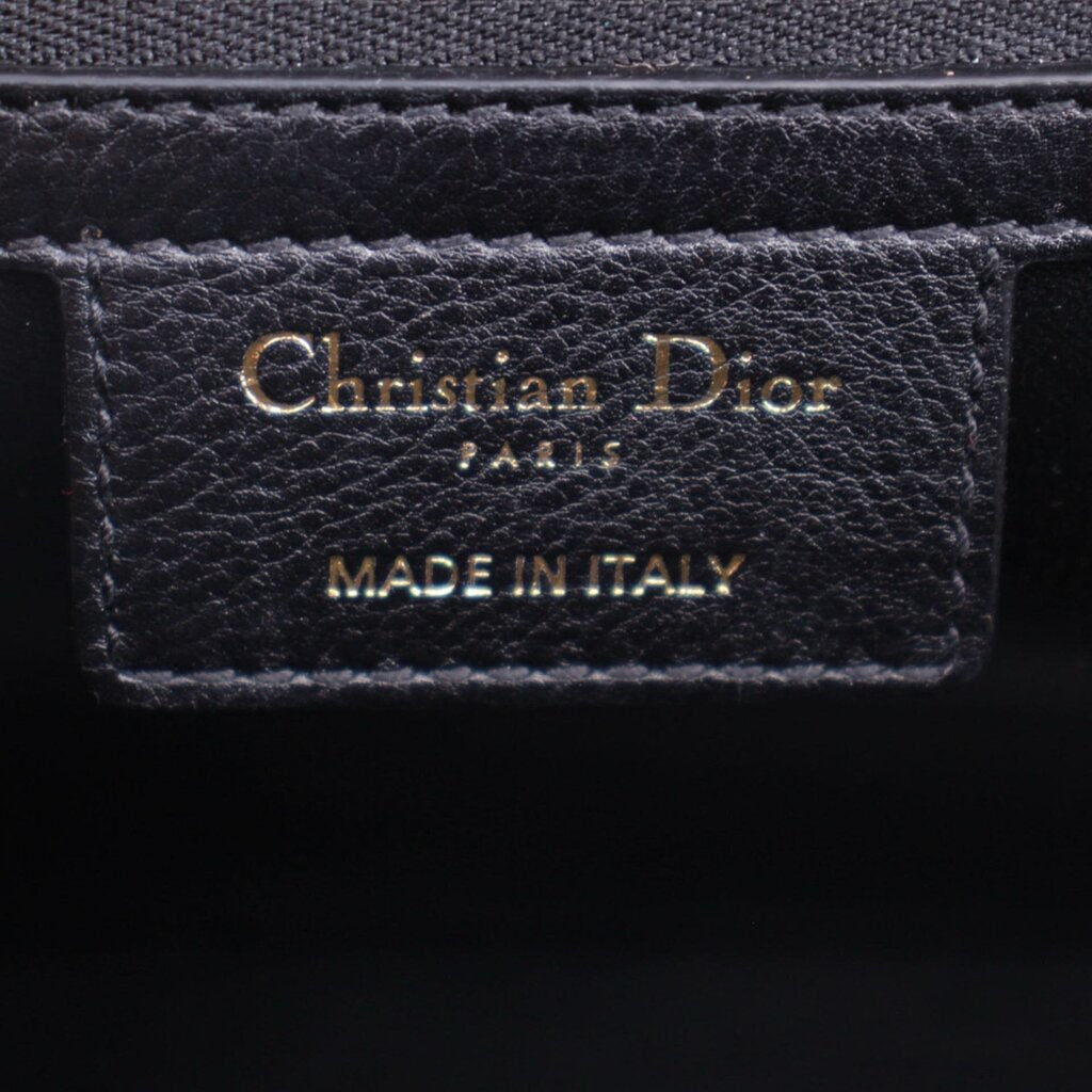 CHRISTIAN DIOR MEDIUM CARO SHOULDER BAGS BLACK