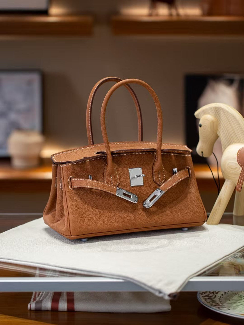 Hrmes top handle bag