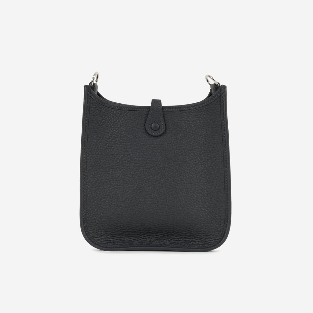 Hermès Evelyne TPM - Caban Clemence / Rose Shocking - Bleu Indigo Strap | Palladium Hardware