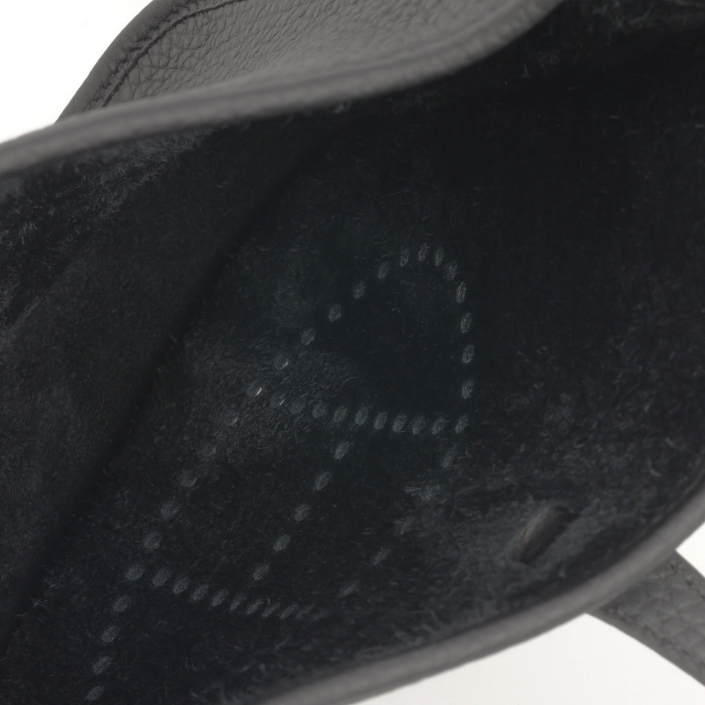 Hermès Mini Evelyne 16 - Black Clemence | Palladium Hardware