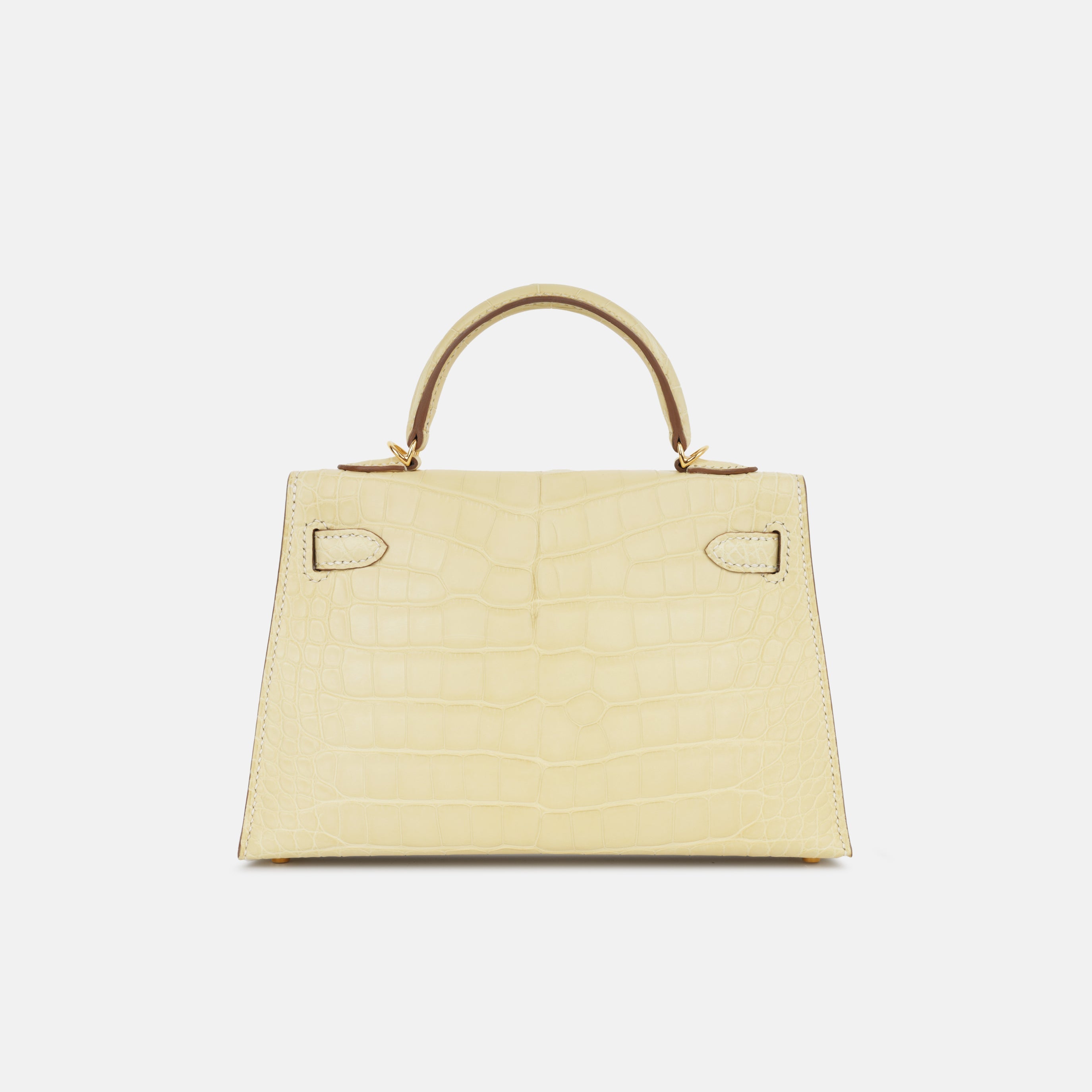 Hermès Mini Kelly - Vanille Alligator | Gold Hardware