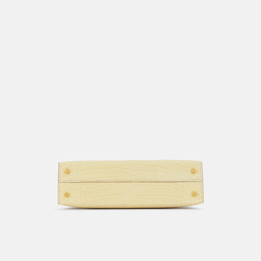 Hermès Mini Kelly - Vanille Alligator | Gold Hardware