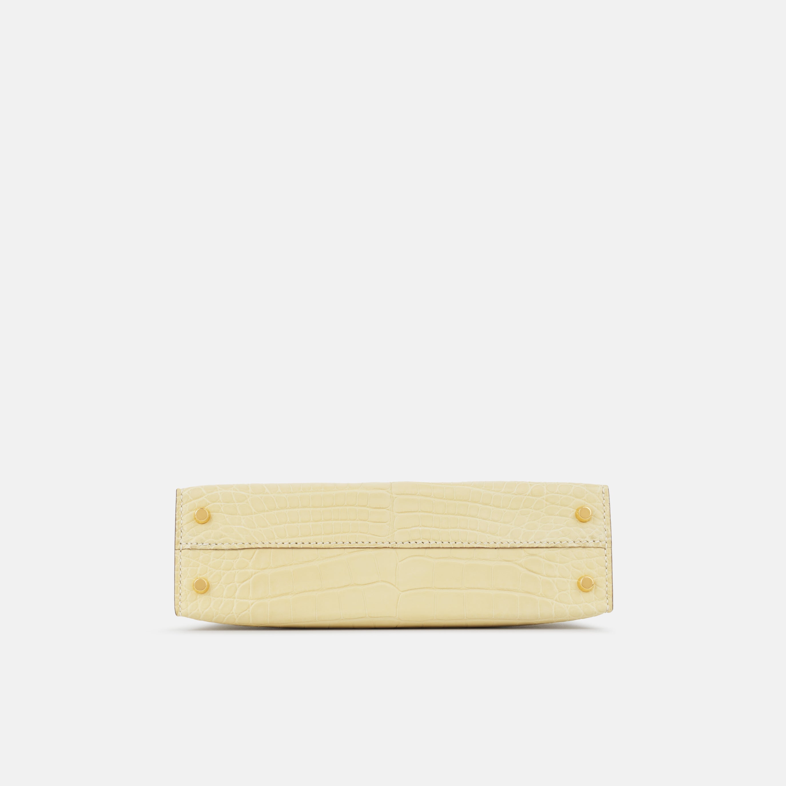 Hermès Mini Kelly - Vanille Alligator | Gold Hardware