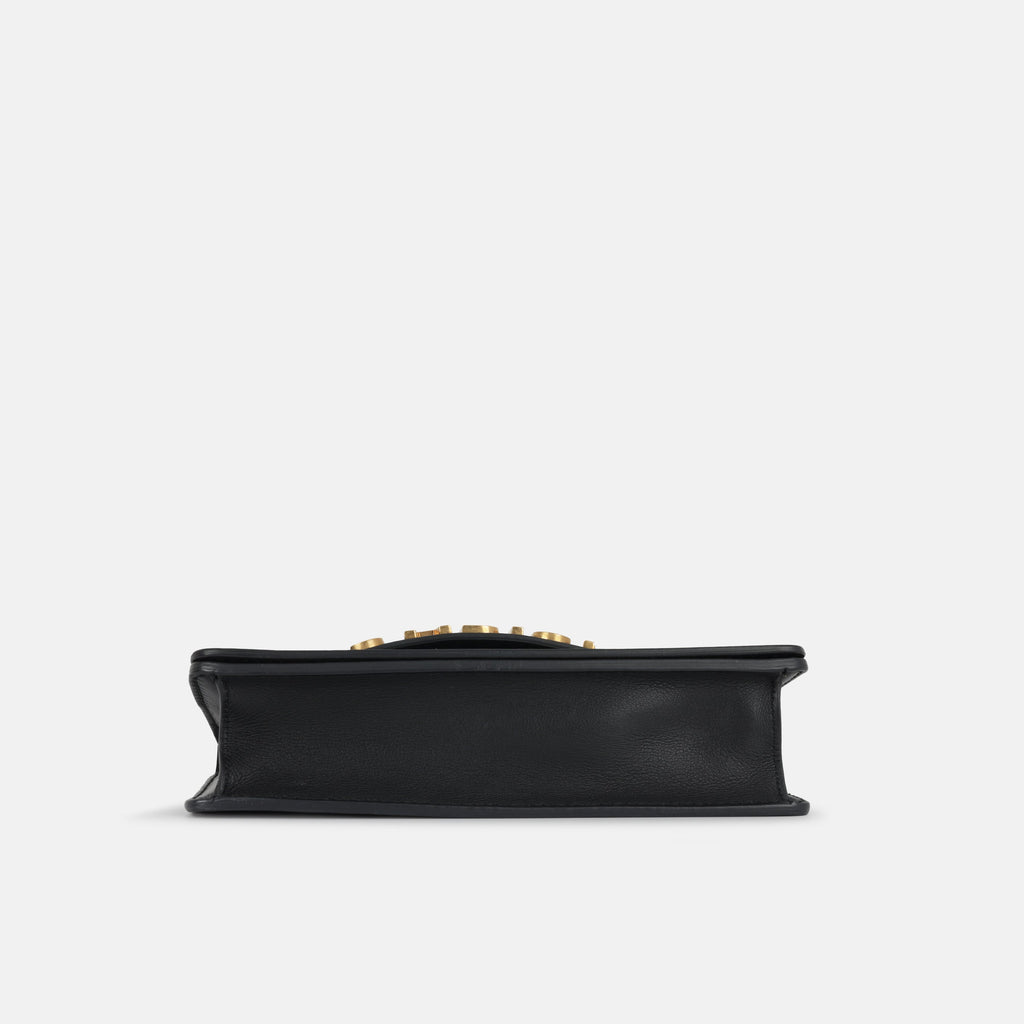 Dior J’adior Flap Bag - Black Calfskin | Gold Hardware