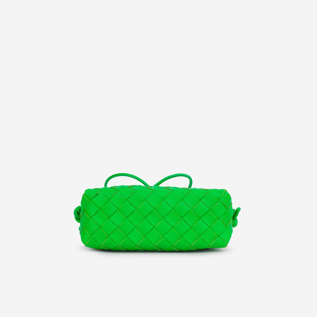 Bottega Veneta Mini Loop Camera - Parakeet Lambskin | Gold Hardware