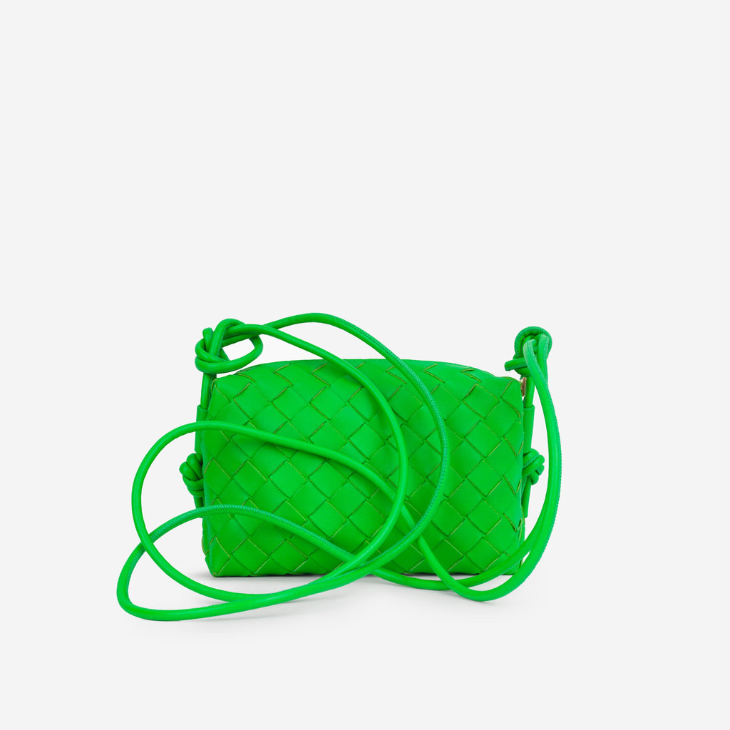 Bottega Veneta Mini Loop Camera - Parakeet Lambskin | Gold Hardware