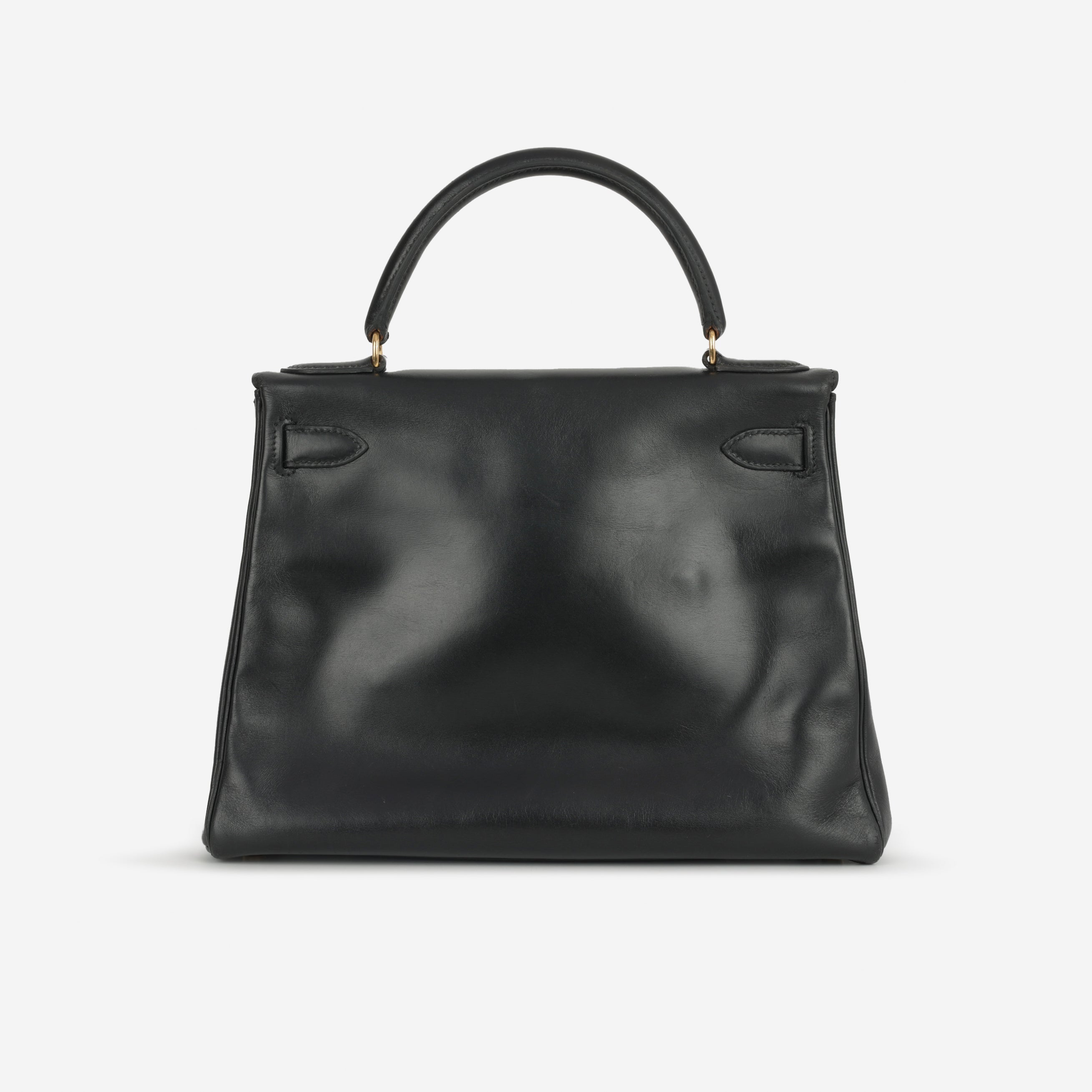 Hermès Vintage Kelly 28 - Black Box Calf | Gold Hardware