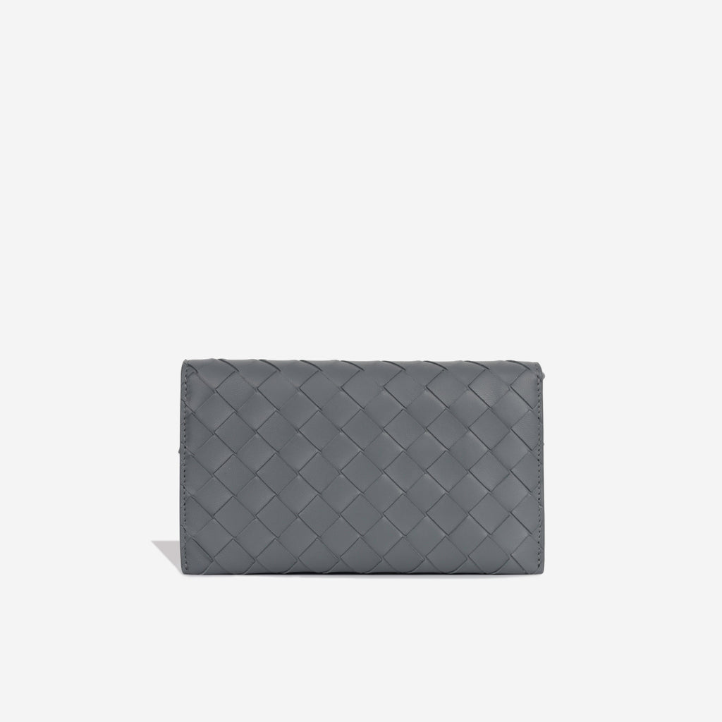 Intrecciato Wallet on Strap
