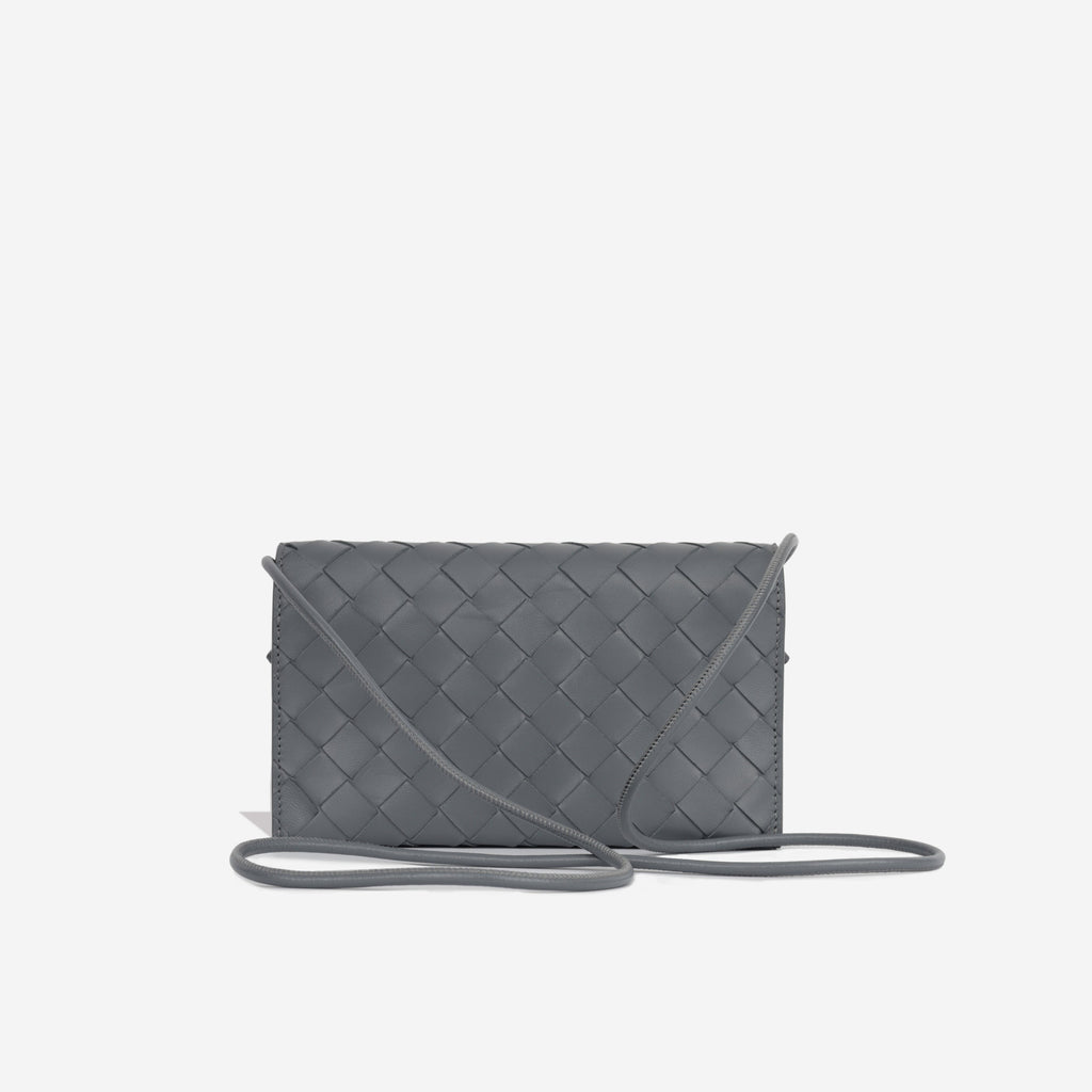 Intrecciato Wallet on Strap