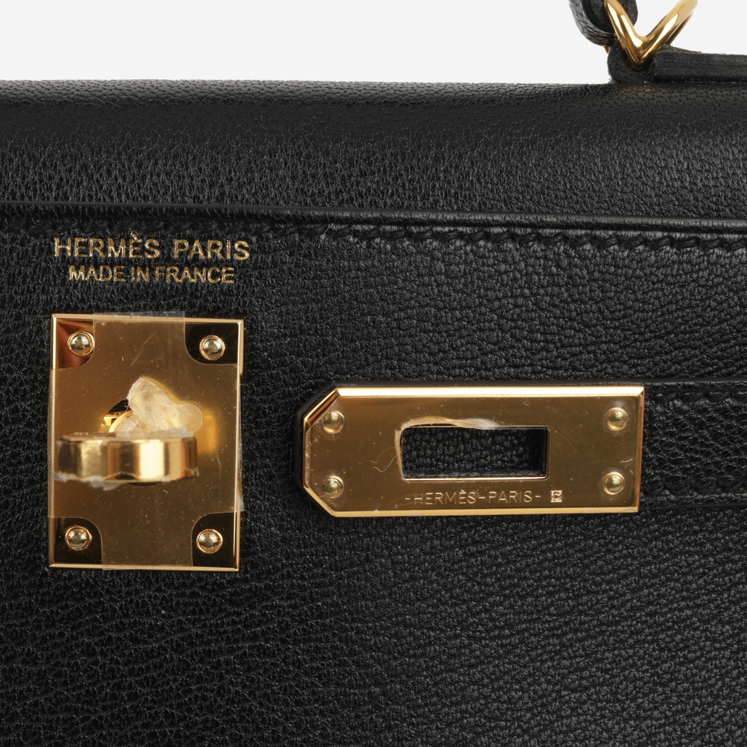 Hermès Mini Kelly - Black Chevre Chamkila | Gold Hardware