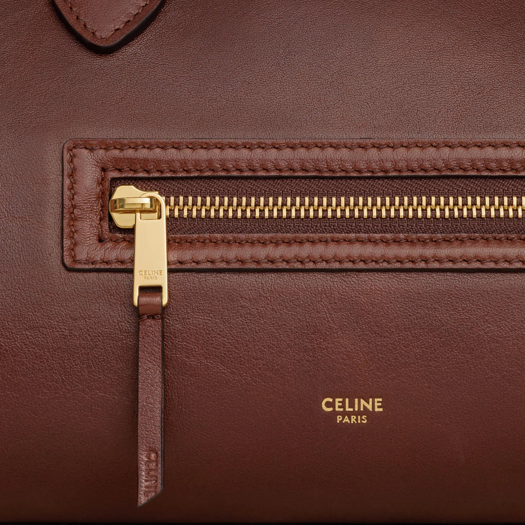 Celine MEDIUM NEW LUGGAGE IN SUPPLE SHINY LAMBSKIN 2025