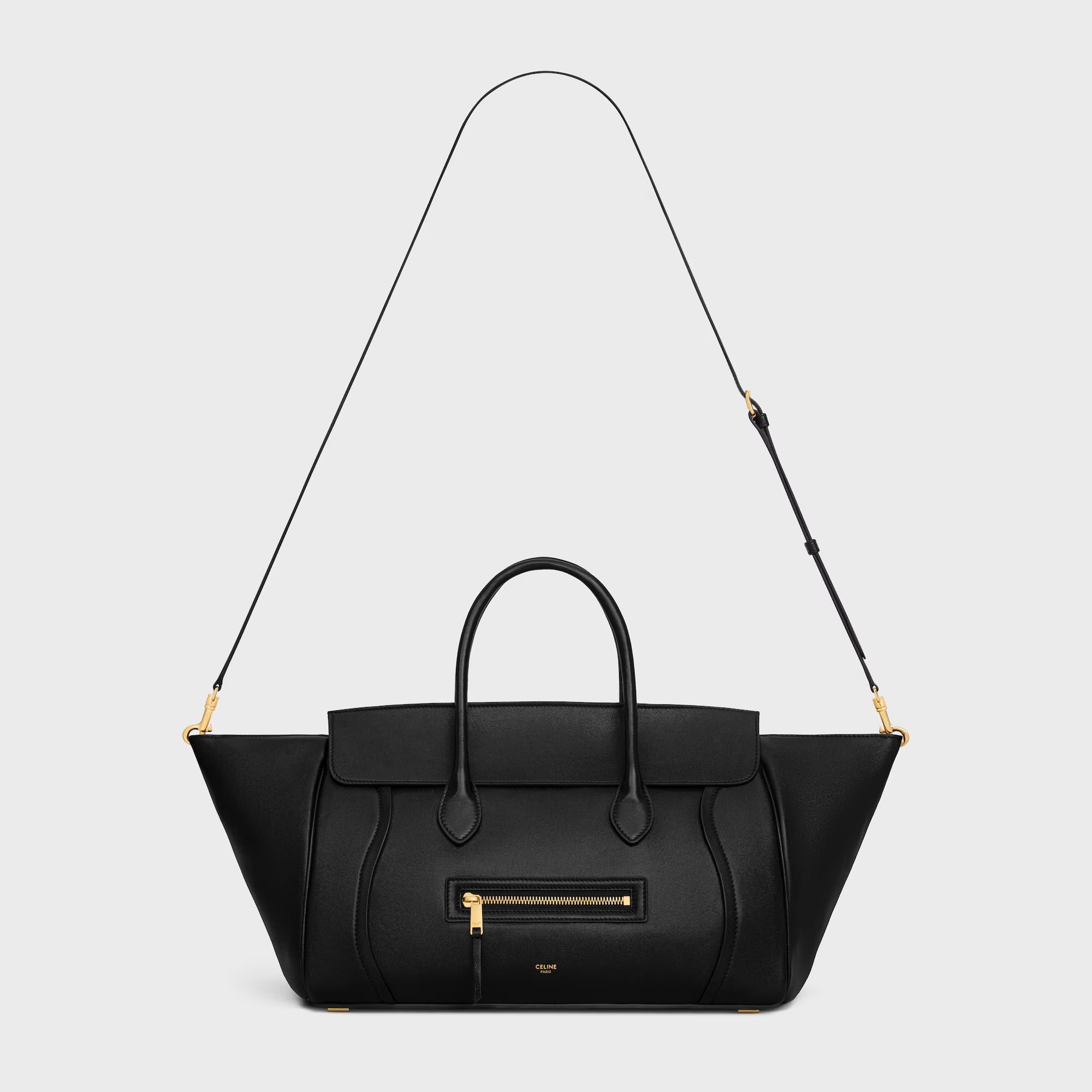 Celine MEDIUM NEW LUGGAGE IN SUPPLE SHINY LAMBSKIN 2025