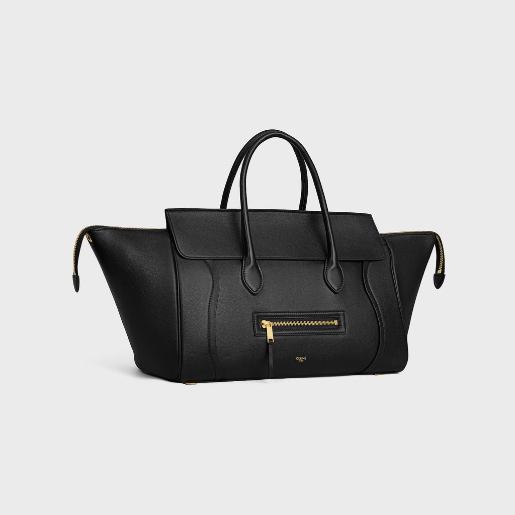 Celine MEDIUM NEW LUGGAGE IN SUPPLE SHINY LAMBSKIN 2025