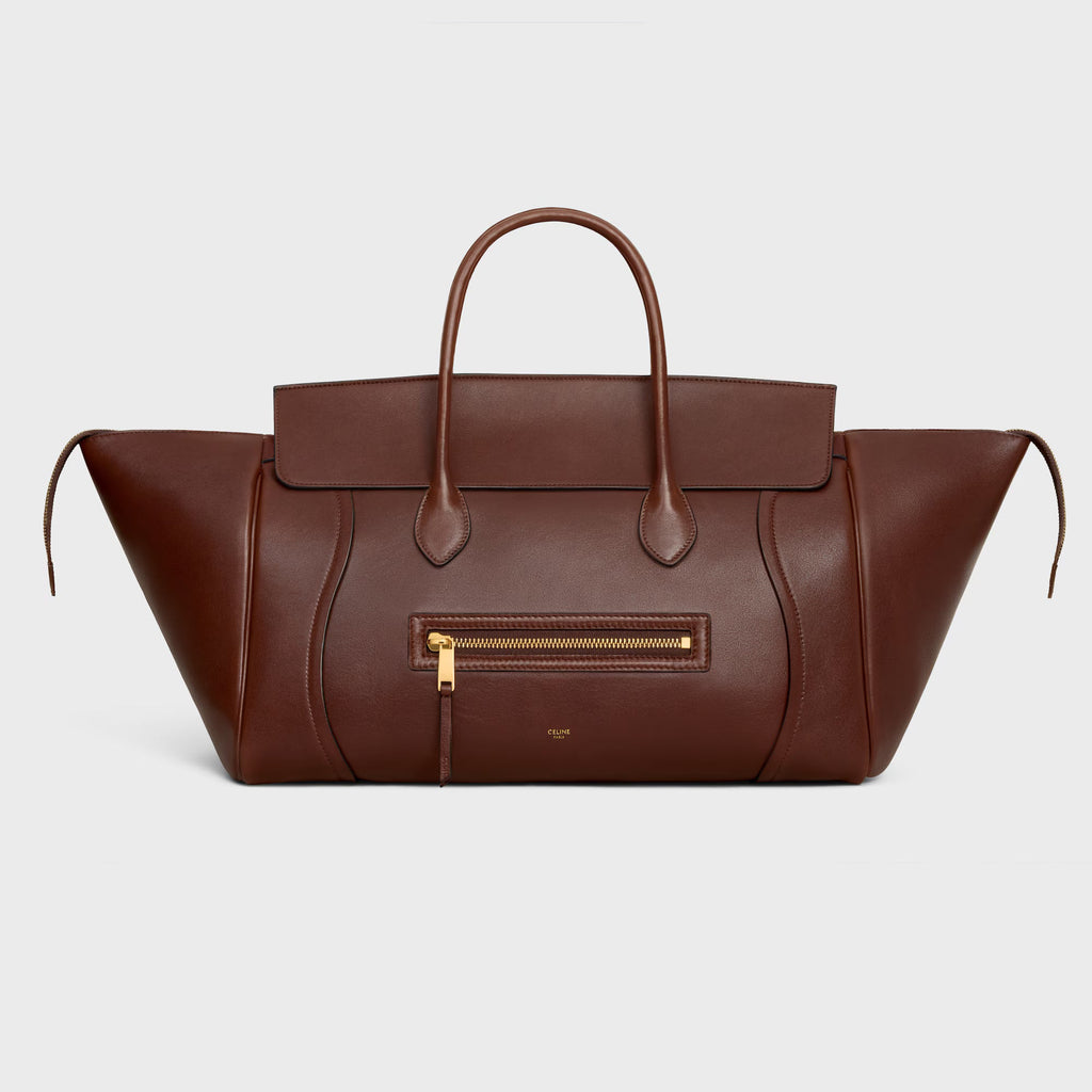 Celine LARGE NEW LUGGAGE IN SUPPLE SHINY LAMBSKIN 2025