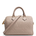 LOUIS VUITTON Monogram Empreinte Speedy Bandouliere 25 - Turtledove