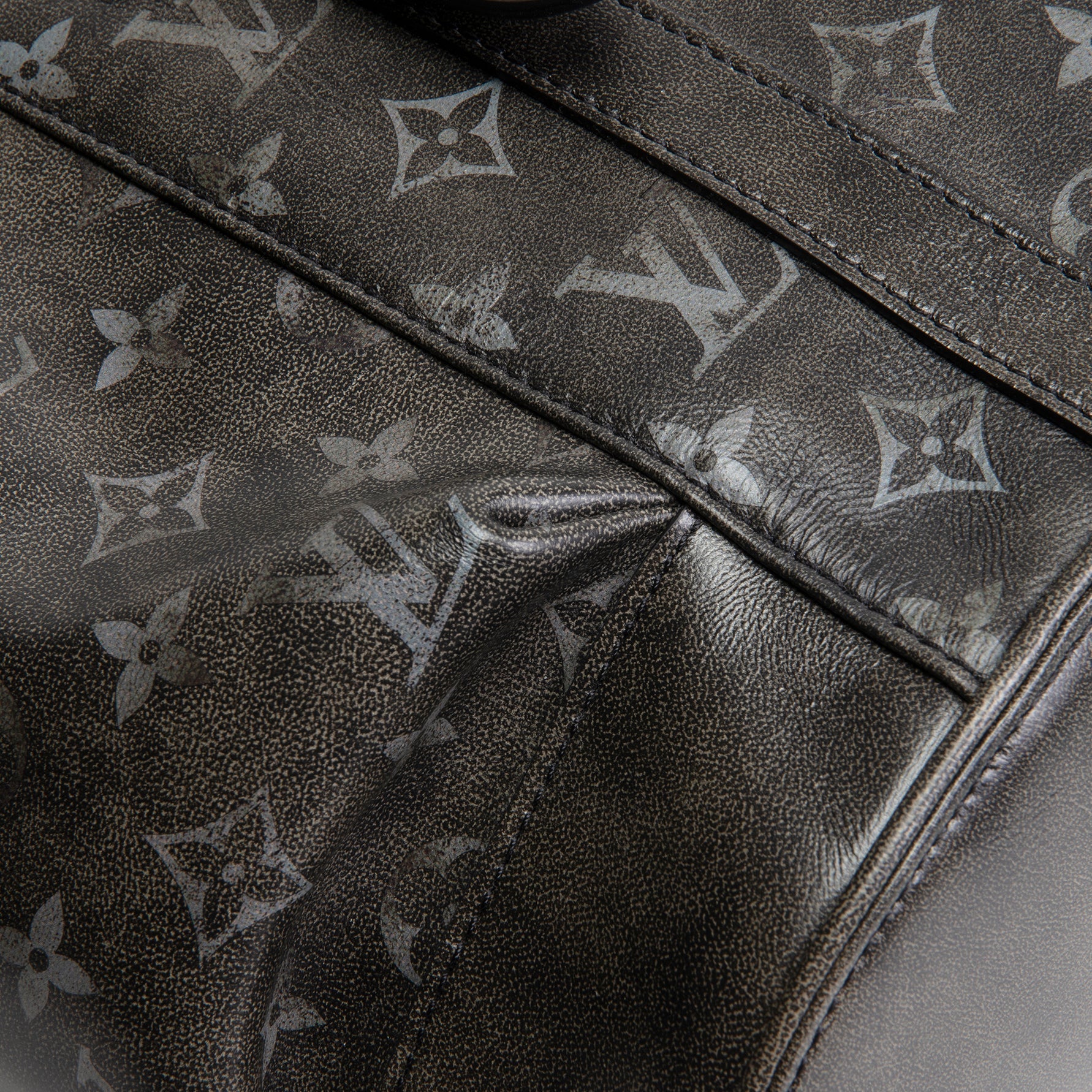 LOUIS VUITTON Christopher MM Brushed Monogram Eclipse Cowhide Backpack
