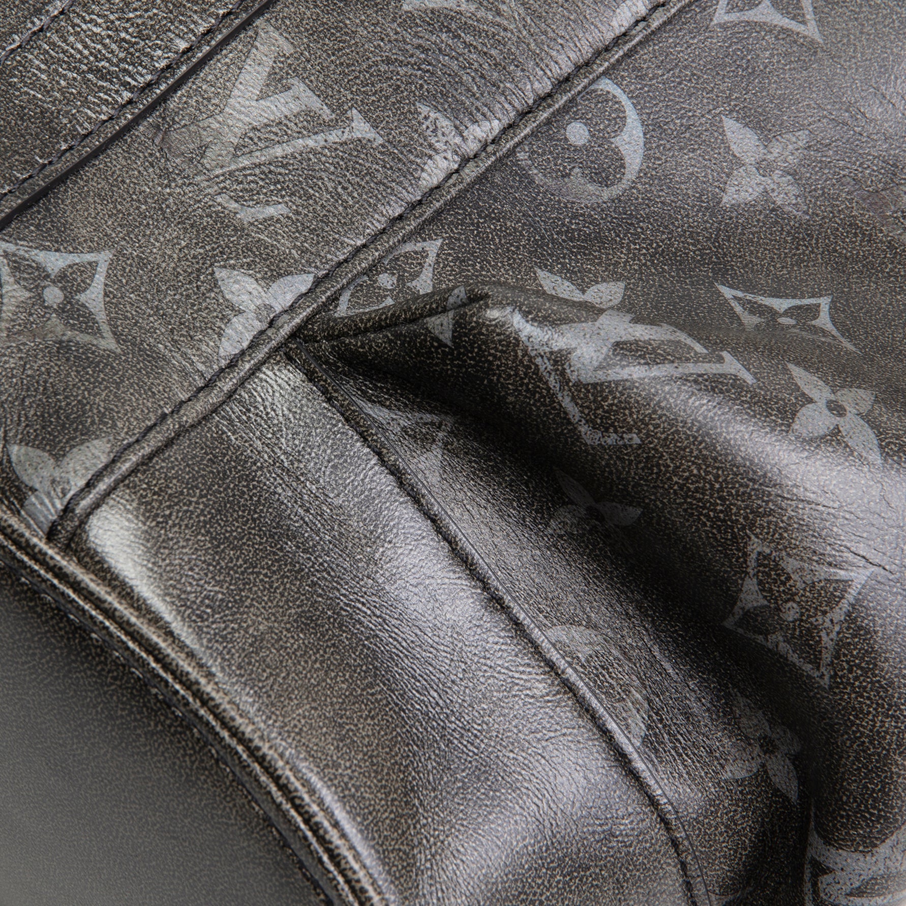 LOUIS VUITTON Christopher MM Brushed Monogram Eclipse Cowhide Backpack