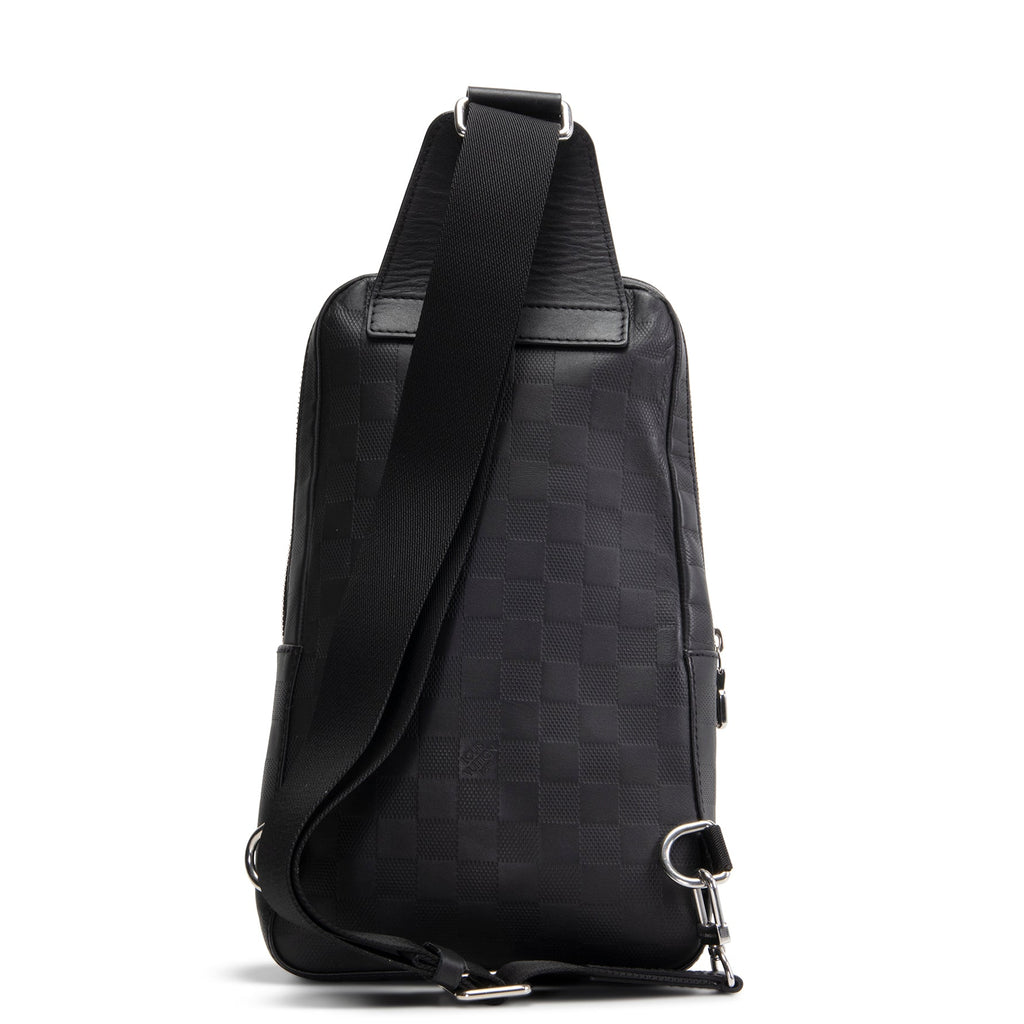 LOUIS VUITTON Damier Infini Avenue Sling - Black