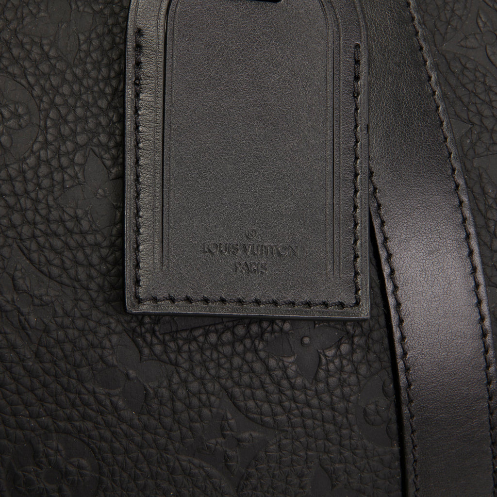 LOUIS VUITTON Taurillon Keepall Bandouliere 50 - Black