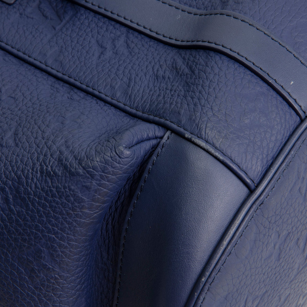 LOUIS VUITTON Monogram Taurillon Christopher MM - Blue