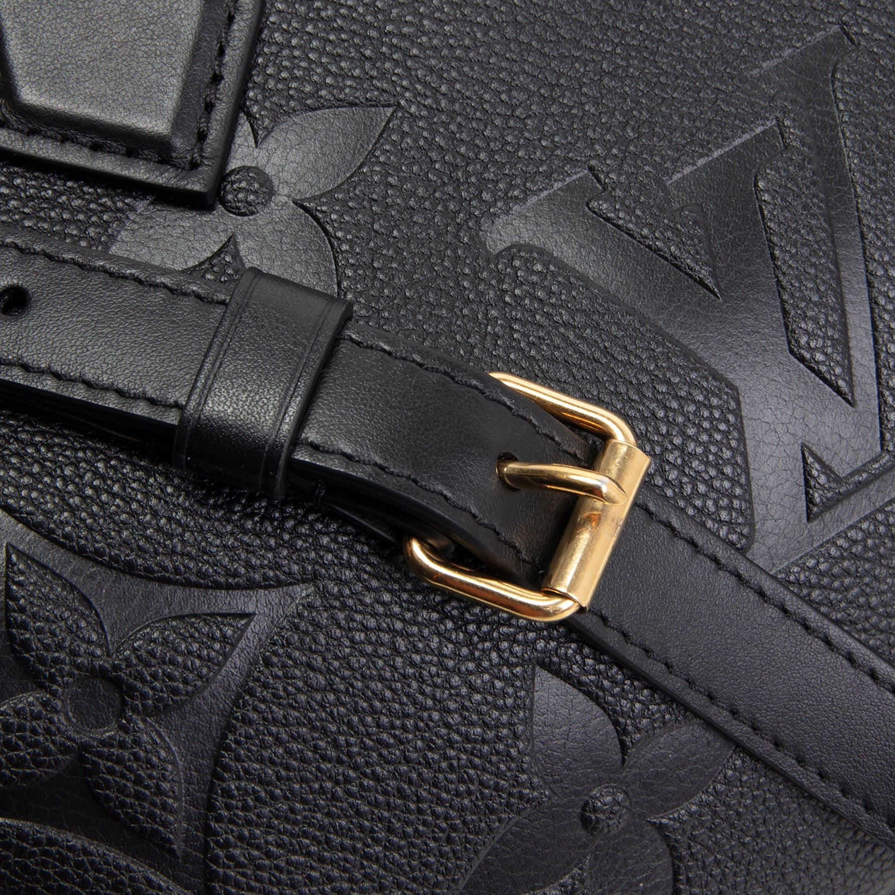 LOUIS VUITTON Monogram Empreinte Speedy Bandouilere 25 - Black