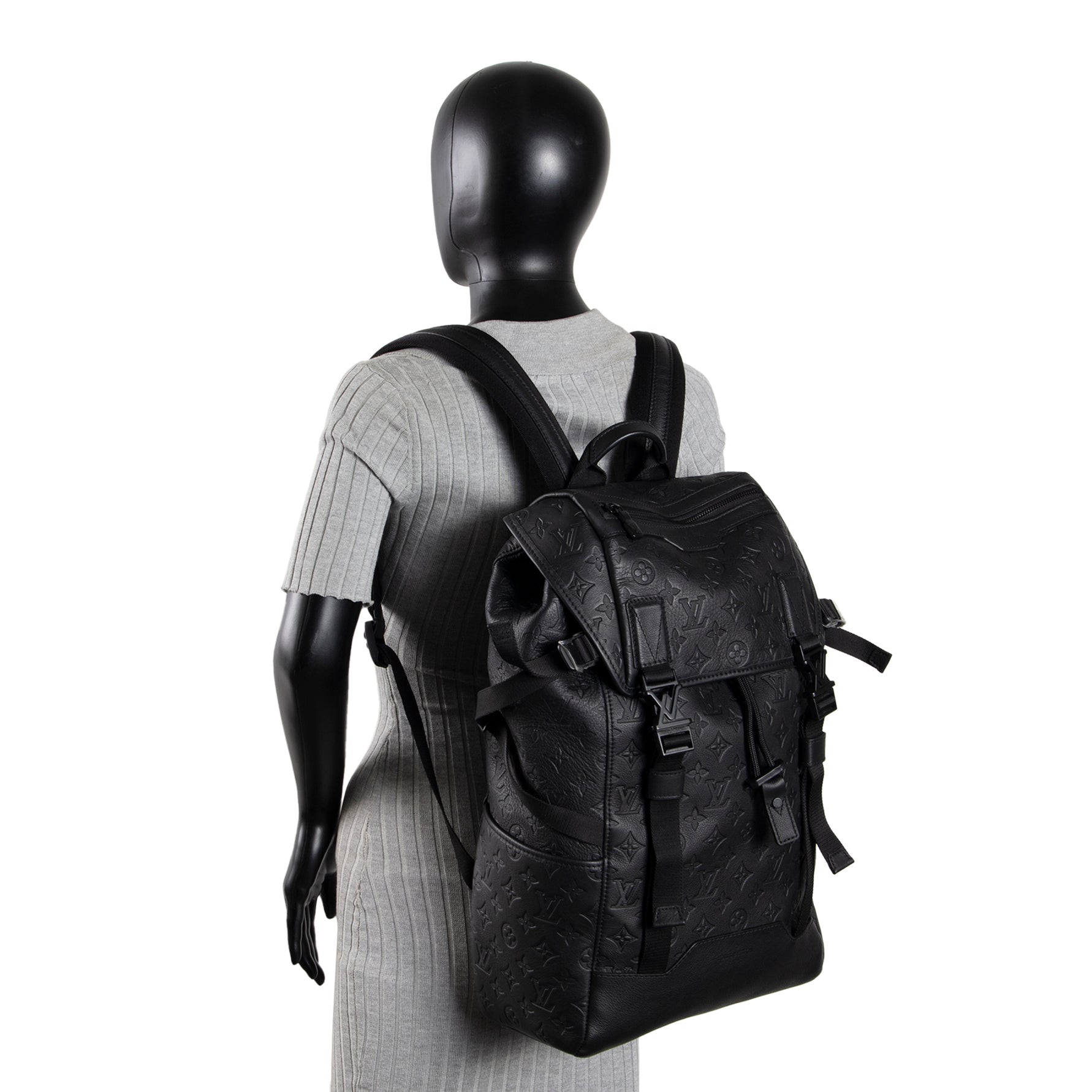 LOUIS VUITTON Monogram Shadow Getaway Backpack - Black