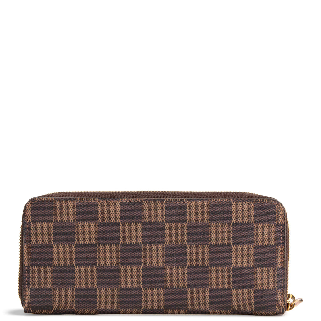 LOUIS VUITTON Damier Ebene Clemence Wallet