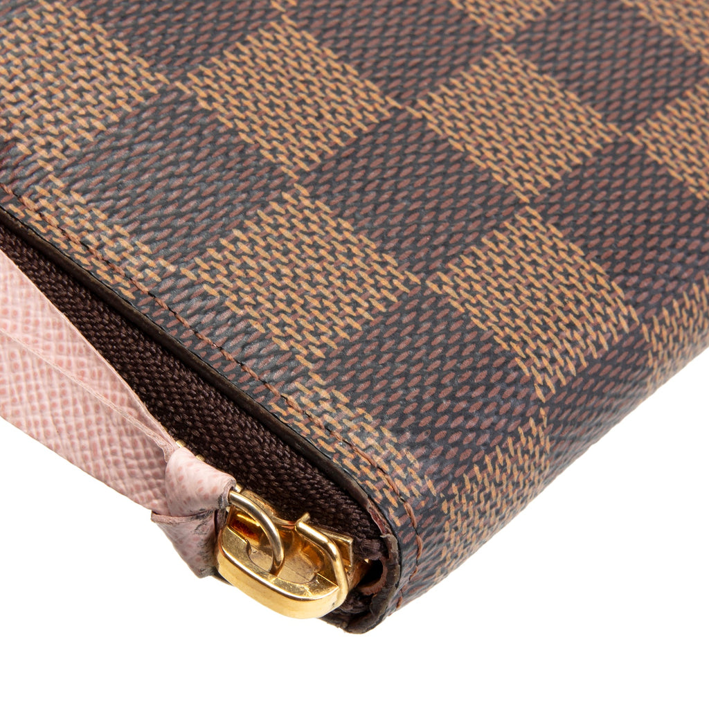 LOUIS VUITTON Damier Ebene Clemence Wallet
