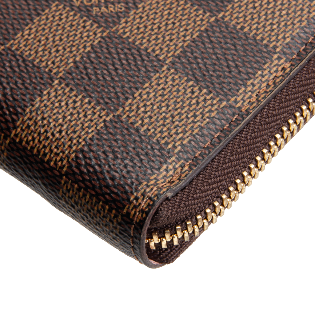 LOUIS VUITTON Damier Ebene Clemence Wallet