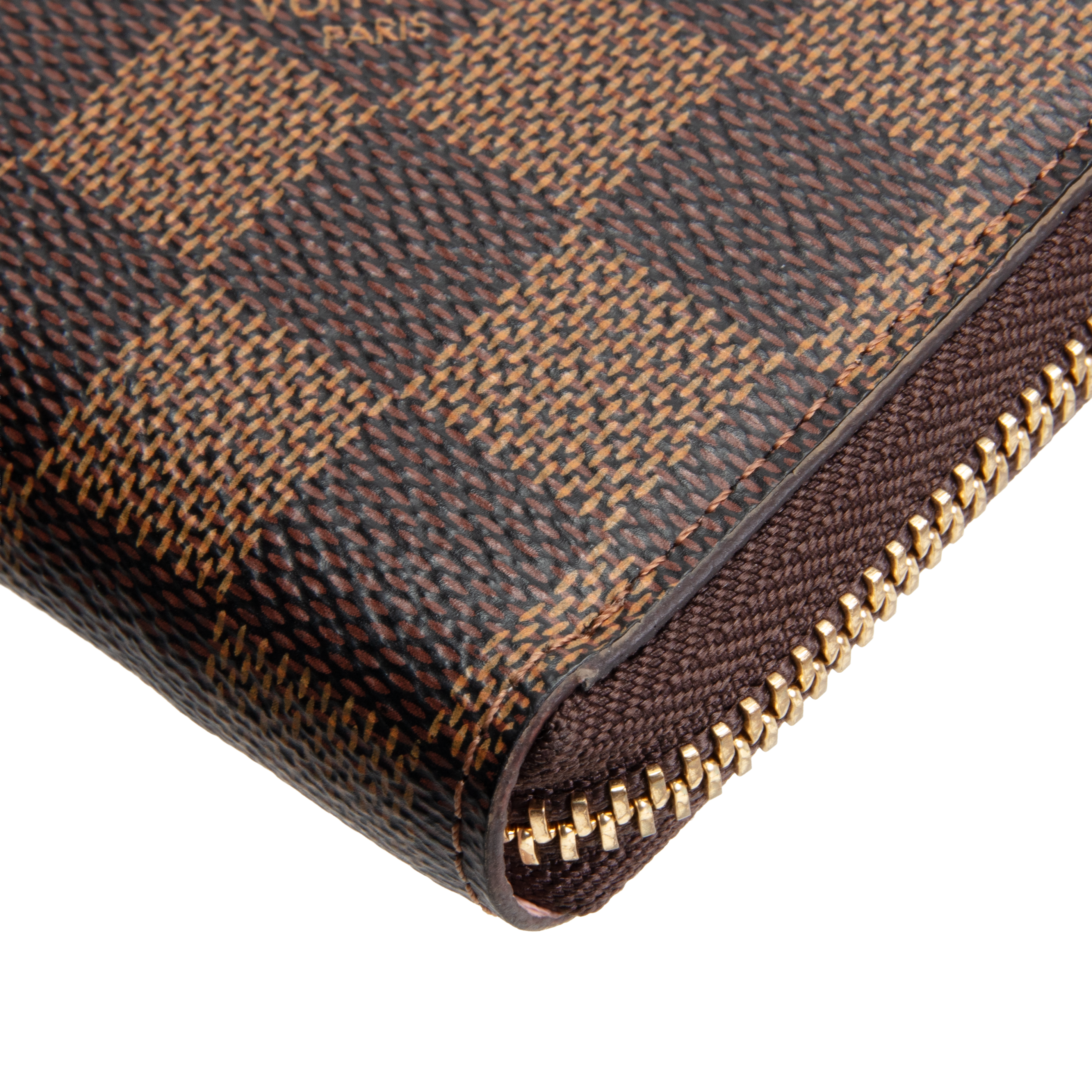LOUIS VUITTON Damier Ebene Clemence Wallet