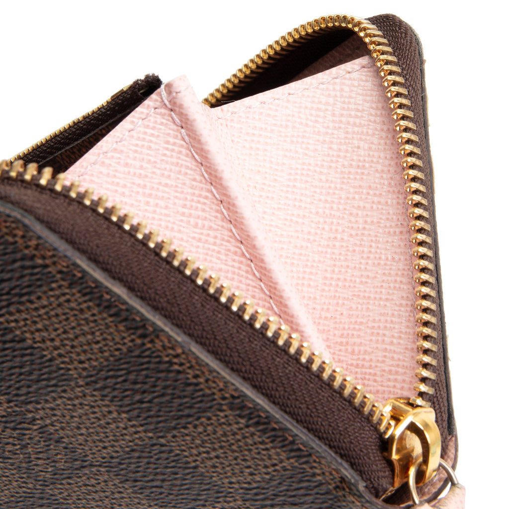 LOUIS VUITTON Damier Ebene Clemence Wallet