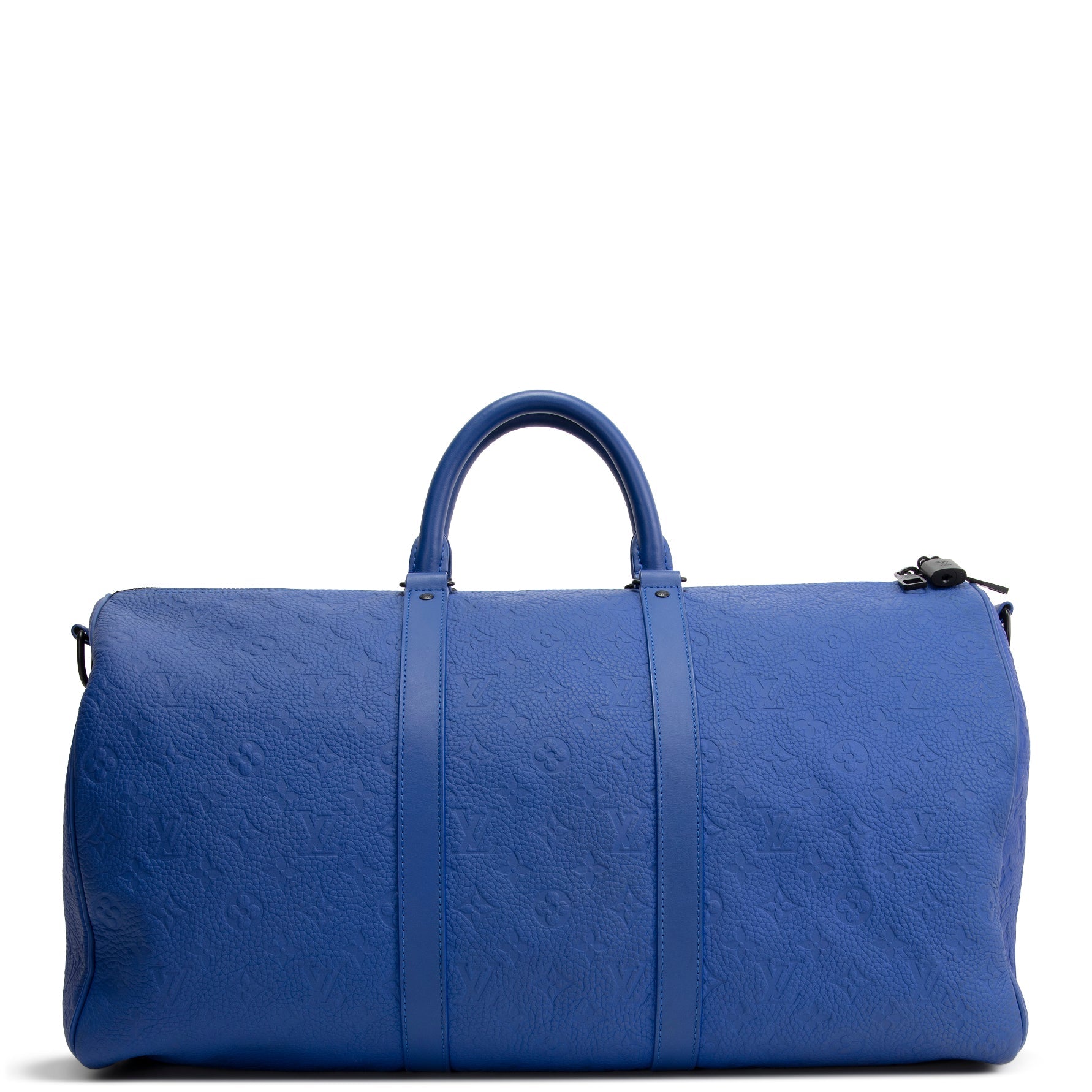 LOUIS VUITTON Taurillon Leather Keepall 50 - Blue