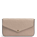 LOUIS VUITTON Monogram Empreinte Felicie Pochette - Turtledove