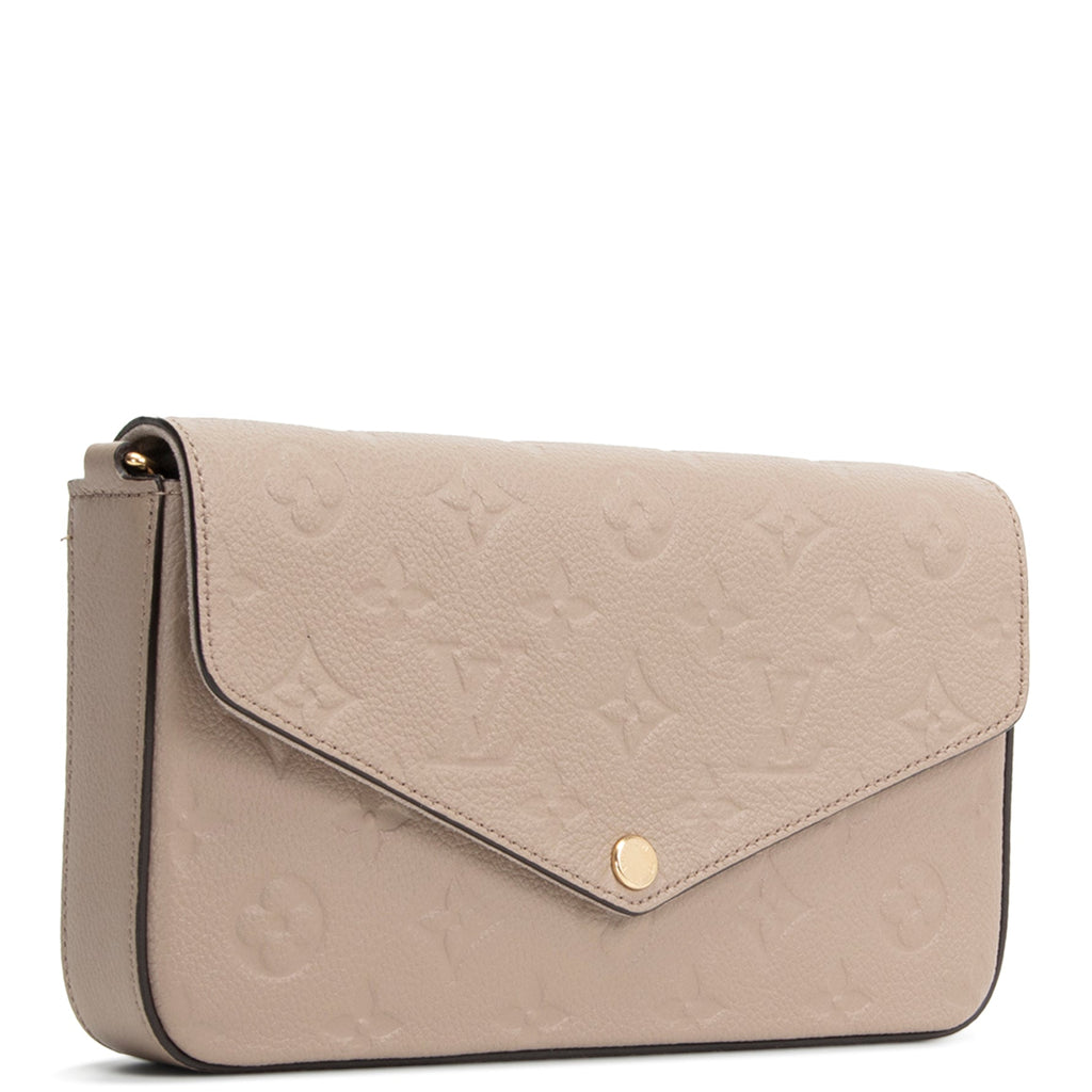 LOUIS VUITTON Monogram Empreinte Felicie Pochette - Turtledove